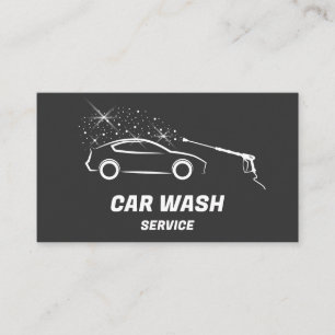 Auto Wassen Service Druk Wassen Auto Detail Visitekaartje