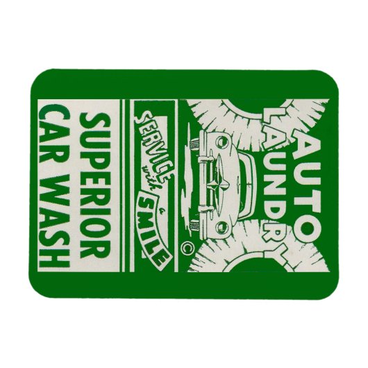 Auto-waswas voor 1950-auto magneet (Horizontaal)