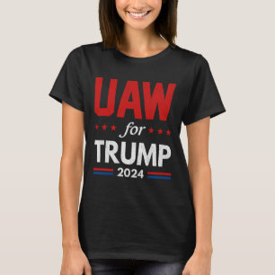 Auto-werknemers voor Trump 2024 Amerikaanse vlag T T-shirt