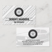 Auto Wheel Logo | Bandensporen Visitekaartje (Voorkant / Achterkant)