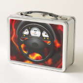 Auto Wiel 2 RVS Lunchbox (Achterkant)