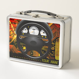Auto Wiel 2 RVS Lunchbox