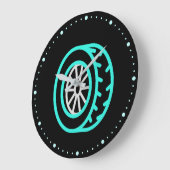 Auto wiel Neon Large Clock Grote Klok (Hoek)