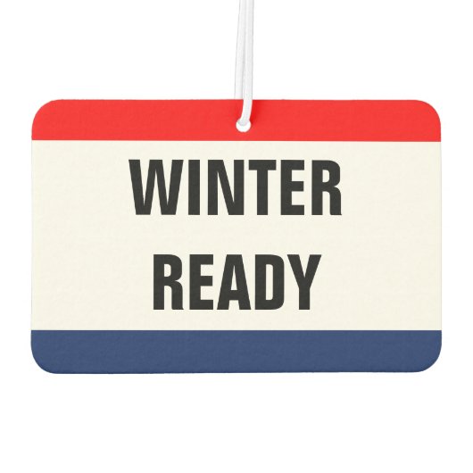 Auto Winter Ready Promo Signaal Luchtverfrisser (Achterkant)