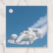 Auto wolk vierkant label de (Voorkant)