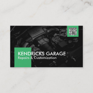 Auto Workshop Mechanic Car Repair Gold Icons Busin Visitekaartje