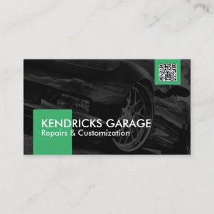 Auto Workshop Mechanic Car Repair Gold Icons Busin Visitekaartje