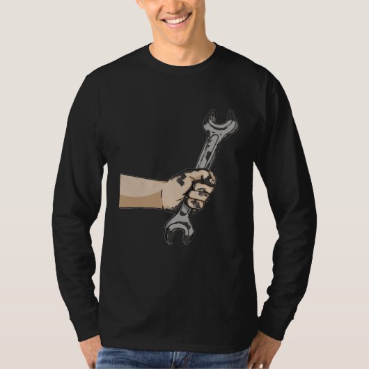 Auto Wrench Workshop  Garage Car Mechanic T-shirt (Voorkant)