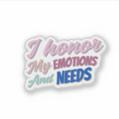 Autoamour et valeur Sticker (Devant)