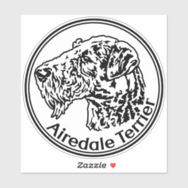 Autoaufkleber Airedale Terrier Sticker