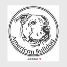 Autoaufkleber American Bulldog