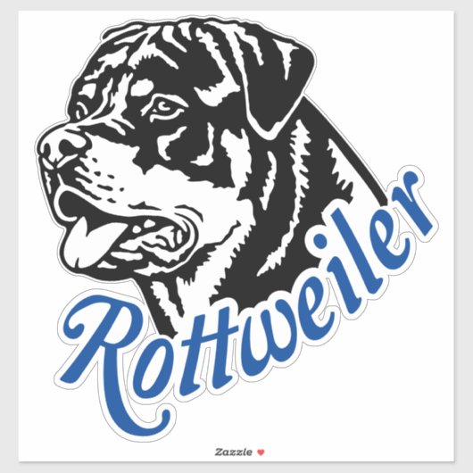 Autoaufkleber Aufkleber Rottweiler Rüde Kopf Sticker (Vel)