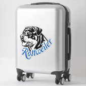 Autoaufkleber Aufkleber Rottweiler Rüde Kopf Sticker (Koffer)