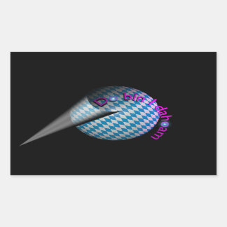 Autoaufkleber "Do bin I dahoam" Rechthoekige Sticker