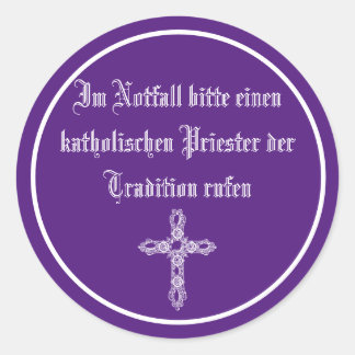 Autoaufkleber für den Notfall Ronde Sticker