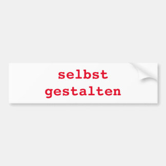 Autoaufkleber selbst gestalten bumpersticker