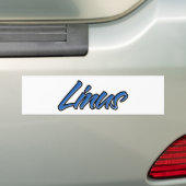 Autoaufkleber Sticker bleu Linus Name (En voiture)