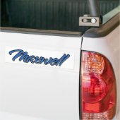 Autoaufkleber Sticker bleu nom Maxwell (Sur camion)