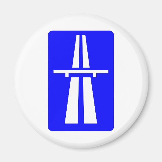 Autobahn Sign Magneet (Voorkant)