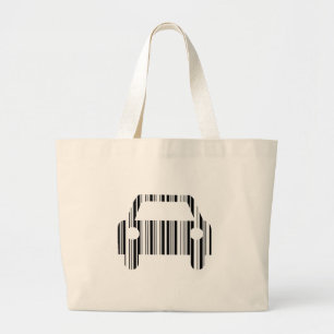 AUTOBARCODE Auto Barcode Patroon Ontwerp Grote Tote Bag