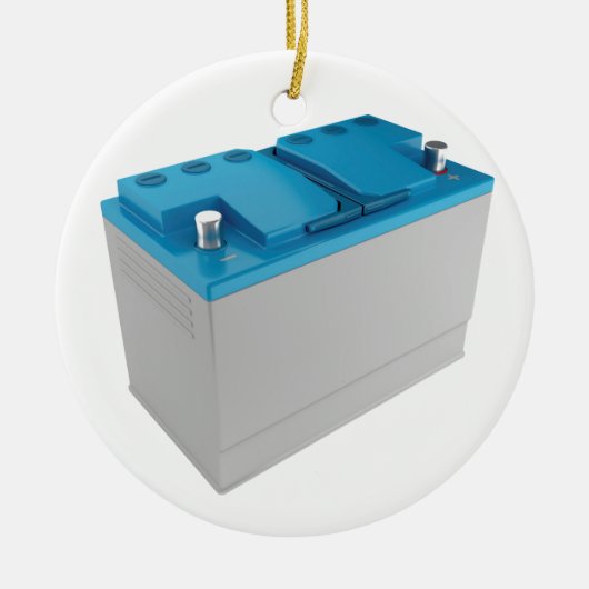 Autobatterij Keramisch Ornament (Voorkant)