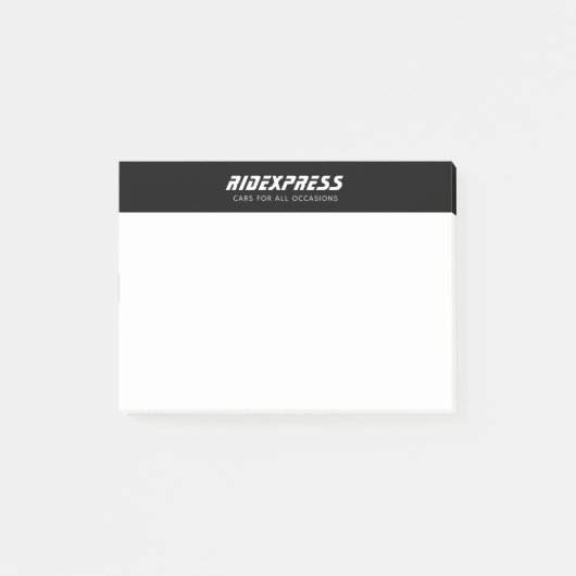 Autobedrijf zwart post-it® notes (Voorkant)