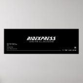 Autobedrijf, zwart poster (Voorkant)