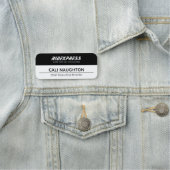 Autobedrijf, zwarte naamplaatje (In situ)