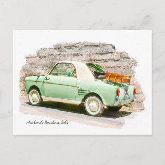 Autobianchi Bianchina | Minicar uit Italië Briefkaart