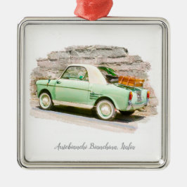 Autobianchi Bianchina | Minicar uit Italië Metalen Ornament
