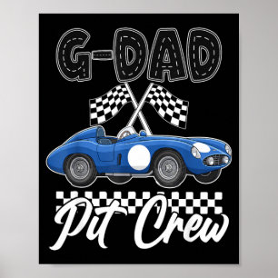 Autobirthdagsparty racen familie g vader pit poster