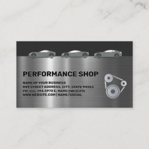 autobody Prestatieshop Sportwagens Visitekaartje