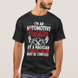 Autobody Schilder Magiër Auto Detailer Autobody T-shirt