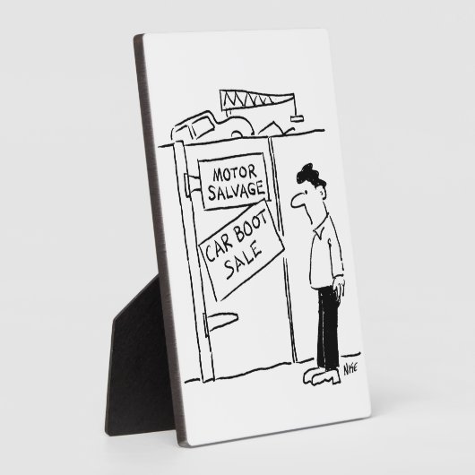 Autobrekers Scrapyard Car Boot Sale. grappig Fotoplaat (Zijkant)