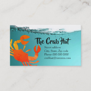 Autobus de hutte de crabe. carte