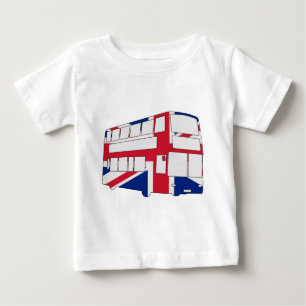 Autobus de Londres avec des T-shirts et des