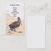 Autobus de pélican/plage. Carte (Devant / Derrière)