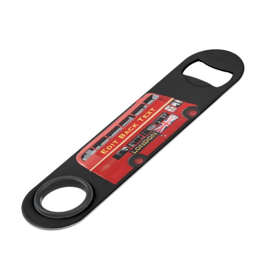 Autobus rouge de Londres orienté (Dos Angle)