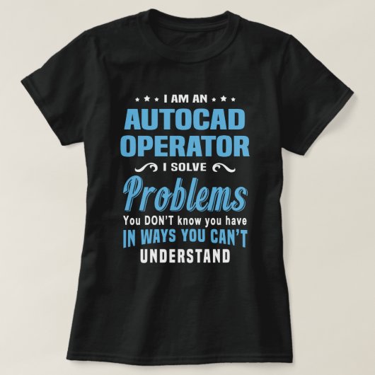 AutoCAD-operator T-shirt (Design voorkant)
