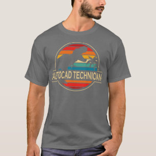AutoCAD-technicus Dinosaurus T-shirt