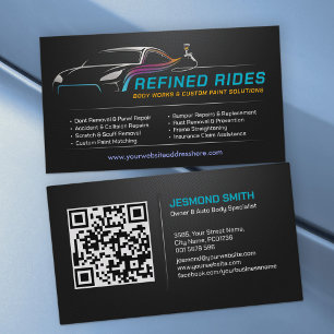 Autocarrosserie Custom Car Paint Visitekaartje