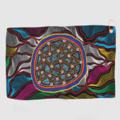 Autochtone Design-15 Serviette de golf (Horizontal)