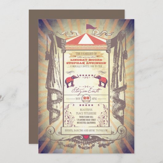 autocircus kaart (Voorkant / Achterkant)