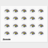 Autocolante Rainbow Eye Ronde Sticker (Vel)