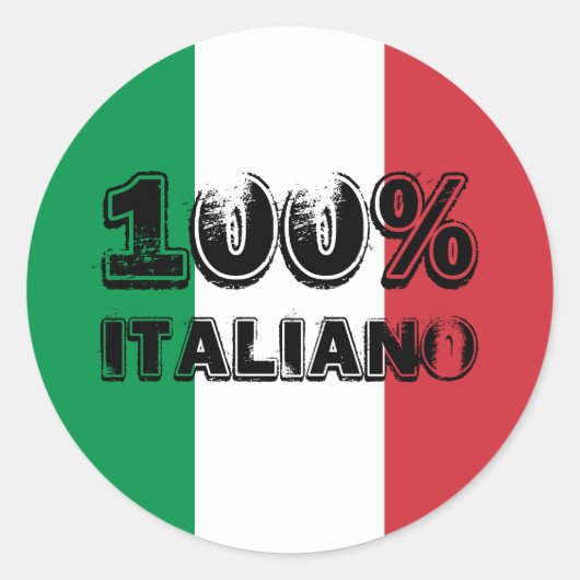 Autocollant 100% Italiano (Devant)