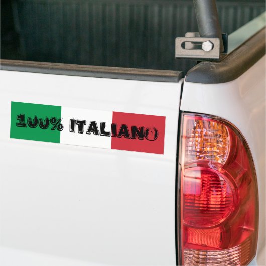 Autocollant 100% Italiano Bumper (Sur camion)