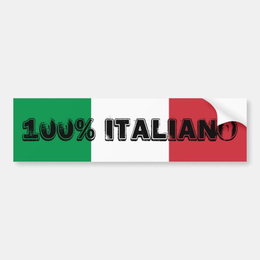 Autocollant 100% Italiano Bumper (Devant)