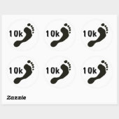 Autocollant 10K pieds nus (Feuille)