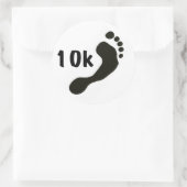 Autocollant 10K pieds nus (Sac)