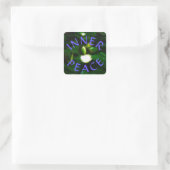 Autocollant 1INNER PEACE carré (Sac)